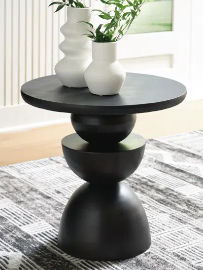Ashley Kurtson Accent Table In Bronze Finish