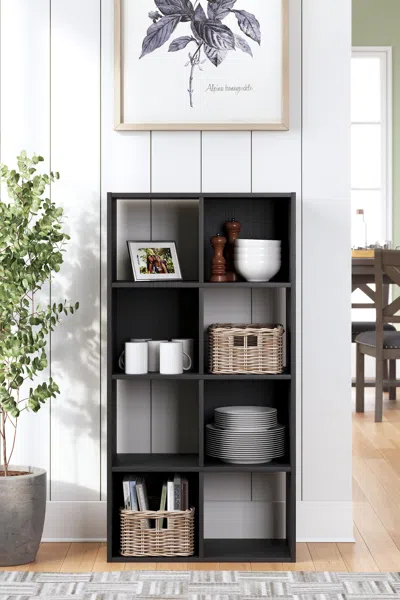 Ashley Langdrew Eight Cube Organizer In Black