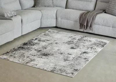 Ashley Langwell 5' X 7' Rug In Black/gray/white