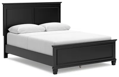 Ashley Lanolee Queen Panel Bed In Black