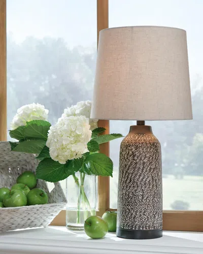 Ashley Lanson Table Lamp (set Of 2) In Antique Bronze Finish