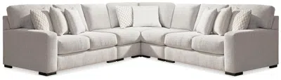 Ashley Larce 5-piece Next-gen Nuvella™ Performance Fabric Sectional In Stone