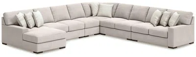 Ashley Larce 6-piece Next-gen Nuvella™ Performance Fabric Sectional With Chaise In Stone
