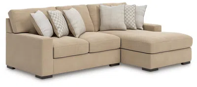 Ashley Larce Next-gen Nuvella™ Performance Fabric 2-piece Sectional With Chaise In Dune