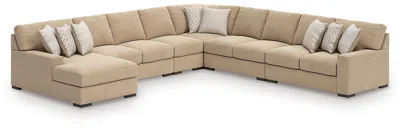 Ashley Larce Next-gen Nuvella™ Performance Fabric 6-piece Sectional With Chaise In Dune