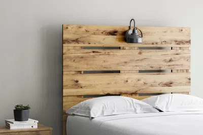 Ashley Larstin Full Panel Headboard In Tan Brown