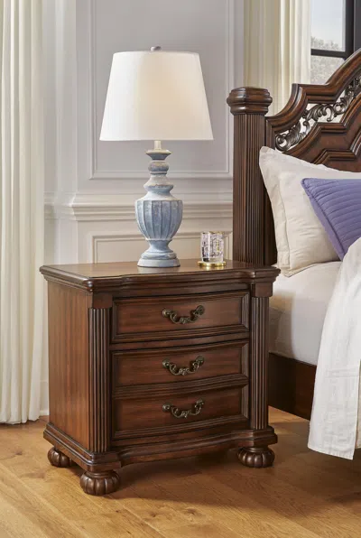 Ashley Lavinton 29" 2 Drawer Nightstand In Brown