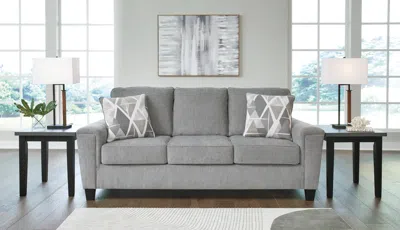 Ashley Leeshan Sofa In Steel