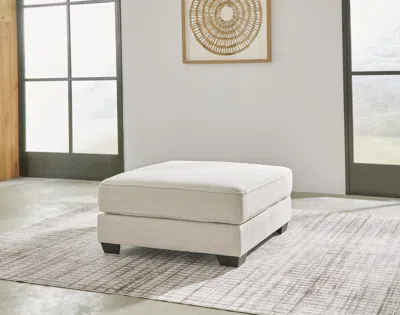 Ashley Lerenza Oversized Accent Ottoman In Birch