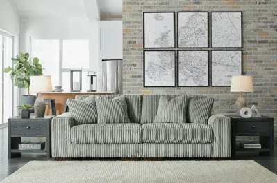 Ashley Lindyn 2-piece Modular Loveseat In Fog