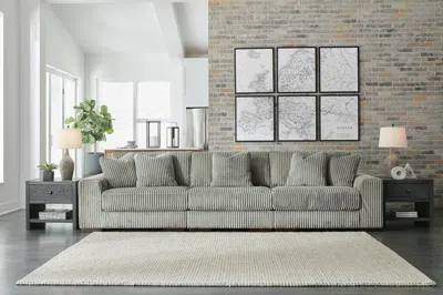 Ashley Lindyn 3-piece Modular Sofa In Fog
