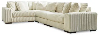 Ashley Lindyn 4-piece Modular Sectional In Ivory