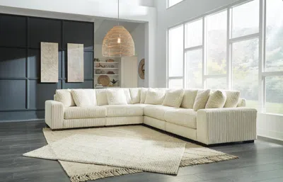 Ashley Lindyn 5-piece Modular Sectional In Ivory