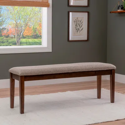 Ashley Linon Devin 50" Dining Bench In Brown