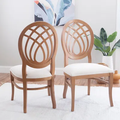 Ashley Linon Dina Side Chairs (set Of 2) In Brown