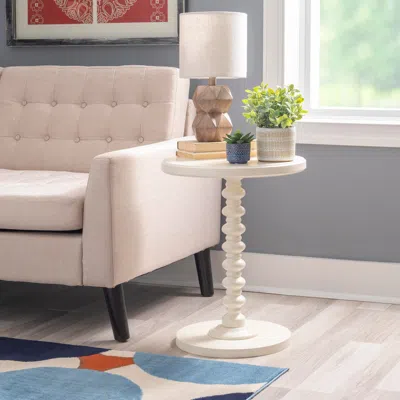 Ashley Linon Elina Side Table In Off White