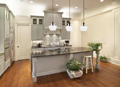 Ashley Living District Placido Collection Pendant In Black And Clear Finish In Black/clear