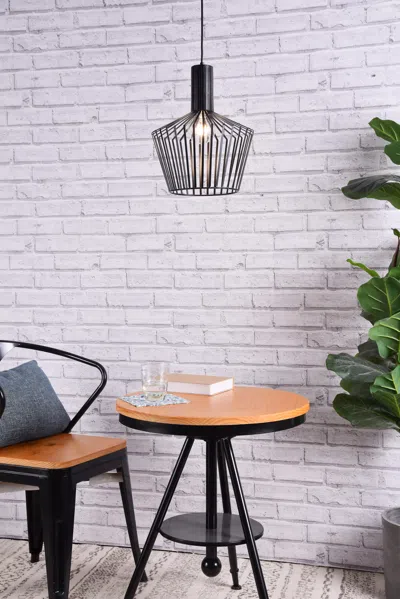 Ashley Living District Ronnie 1 Light Black Pendant