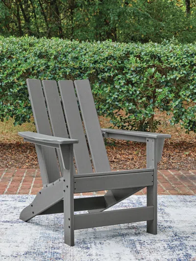 Ashley Lone View Bay Adirondack Chair In Gray
