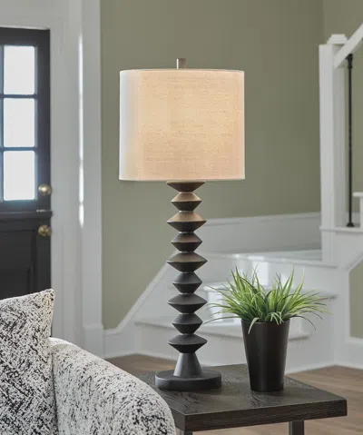 Ashley Luanndon Buffet Lamp In Black