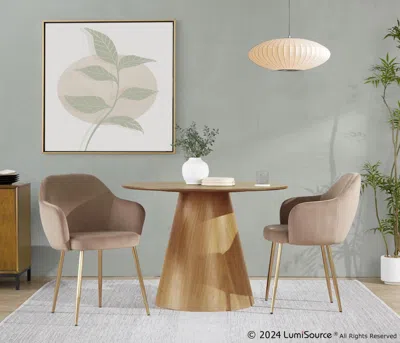 Ashley Lumisource Buena Dining Chair (set Of 2) In Gold/brown