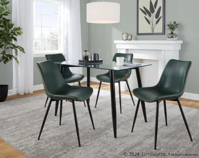 Ashley Lumisource Clara Durango Dining Table And 4 Chairs In Green