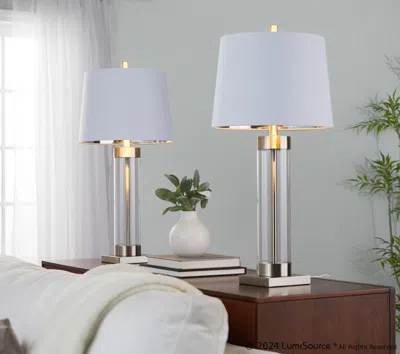 Ashley Lumisource Glacier Table Lamp (set Of 2) In Clear