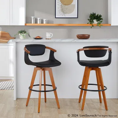 Ashley Lumisource Oracle Bar Height Stool In Black