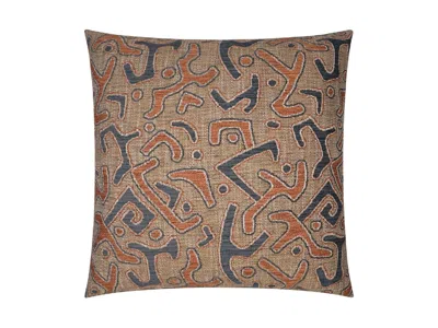 Ashley Luxe Abstract Motif Throw Pillow In Paprika