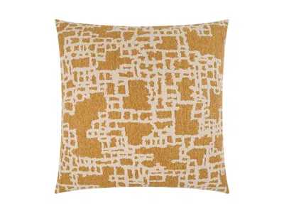 Ashley Luxe Abstract Pattern Throw Pillow In Gold