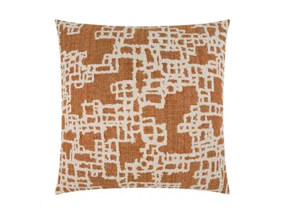 Ashley Luxe Abstract Pattern Throw Pillow In Terracotta