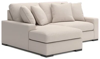 Ashley Luxe Calden Boucle 2-piece Modular Sectional With Chaise In Oyster