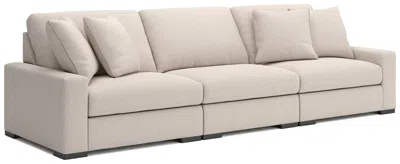 Ashley Luxe Calden Boucle 3-piece Modular Sectional Sofa In Oyster