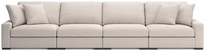 Ashley Luxe Calden Boucle 4-piece Modular Sectional In Oyster