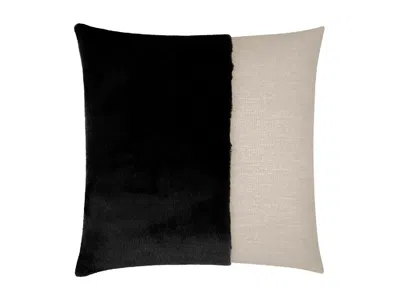 Ashley Luxe Contrast Panel Throw Pillow In Black