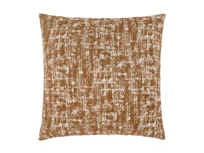 Ashley Luxe Crosshatch Pattern Throw Pillow In Rust