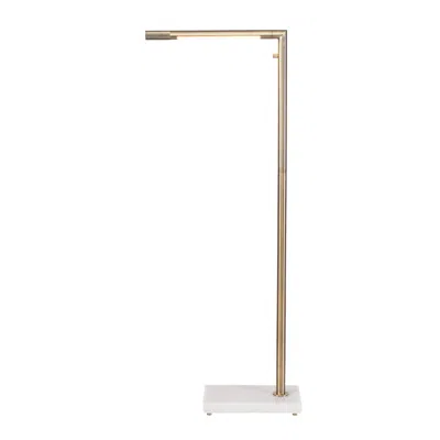 Ashley Luxe Directional Brass Led Floor Lamp In Brass Finish