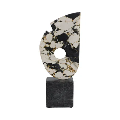 Ashley Luxe Marble And Stone Statuary In Blue/white
