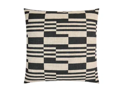 Ashley Luxe Modernist Block Throw Pillow In Domino