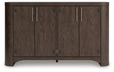 Ashley Luxe Neo Dining Server In Rich Brown