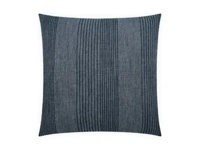Ashley Luxe Stitched Stripe Throw Pillow In Denim