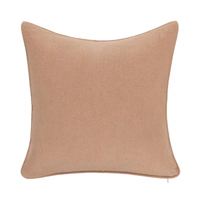 Ashley Luxe Stonewashed Linen Throw Pillow In Hazel
