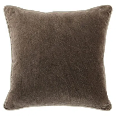 Ashley Luxe Stonewashed Velvet Throw Pillow In Desert