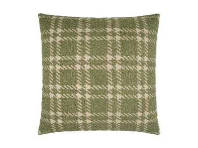 Ashley Luxe Woven Check Throw Pillow In Fern
