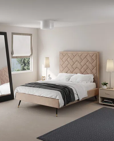 Ashley Manhattan Comfort Crosby Full Upholstered Bed In Nude