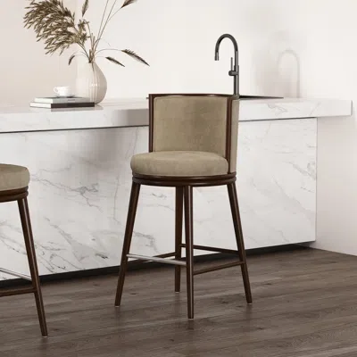Ashley Manhattan Comfort Evalyn Bar Height Stool In Natural