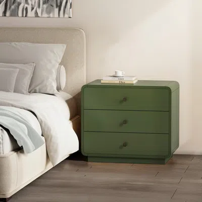 Ashley Manhattan Comfort Liora 28" 2 Drawer Nightstand In Green