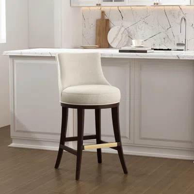 Ashley Manhattan Comfort Lucia Bar Height Stool In Natural