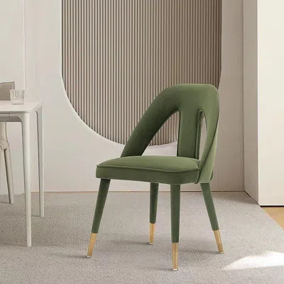 Ashley Manhattan Comfort Neda Dining Chair In Olive Green