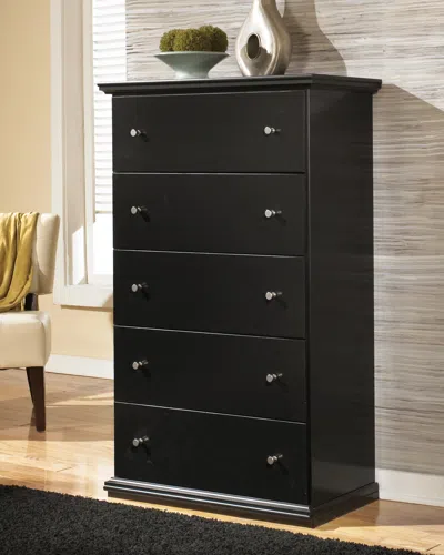 Ashley Maribel 5 Drawer Chest Of Drawers In Black